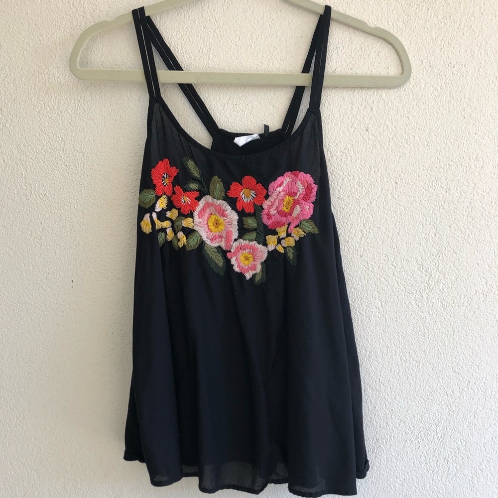 Anthropologie embroidered  cami